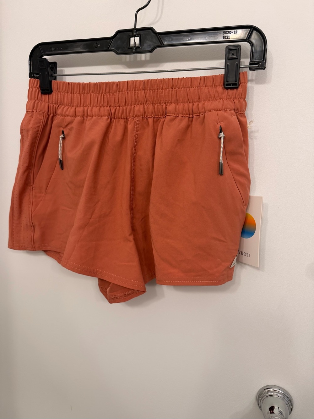Vuori Women's Rust-Orange Performance Shorts